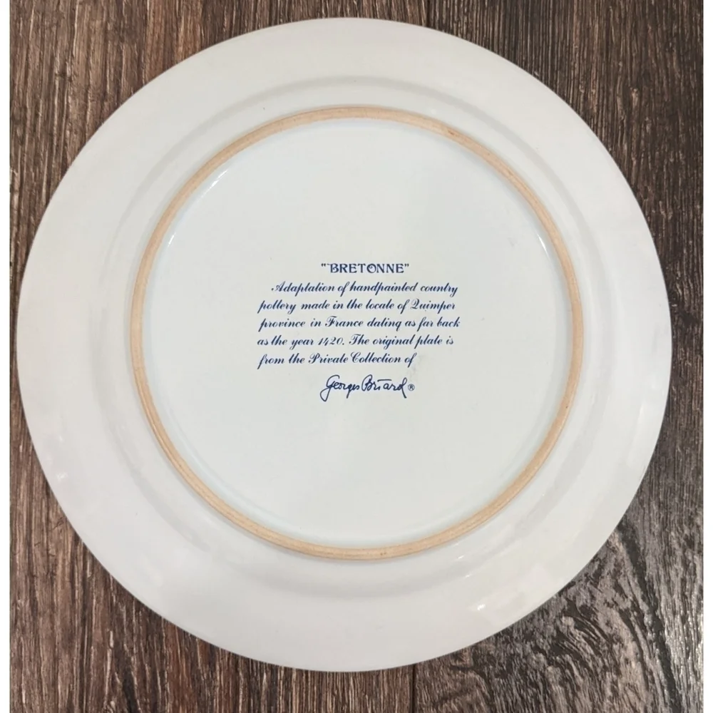 George Briard Bretonne Two Cereal Bowls and One Salad Plate